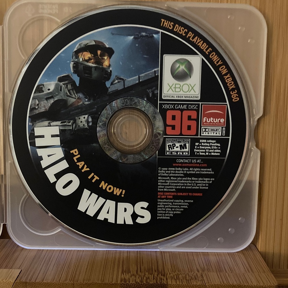 Halo Wars Xbox 360 demo disc